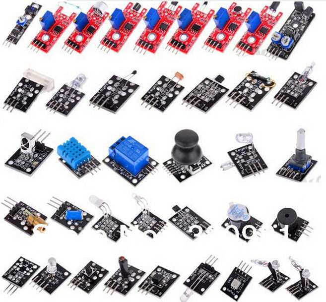 Arduino DIY सीखने के लिए स्टार्टर किट एक बॉक्स 5V रिले निष्क्रिय बजर में 37 सेंसर मॉड्यूल