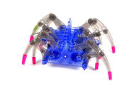 बच्चों के लिए ब्लू इंटेलिजेंट स्पाइडर रोबोट DIY शैक्षिक खिलौने