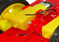 लाल / पीला रंग के साथ दो व्हील ड्राइव Arduino कार रोबोट मल्टी होल