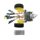 7V-12V Arduino कार रोबोट किट लाइन ट्रैकिंग फायर फाइटिंग इन्फ्रारेड रिमोट कंट्रोल