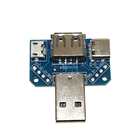 मल्टीपल USB अडैप्टर माइक्रो USB बोर्ड मेल टू फीमेल 4P टाइप C USB कन्वर्टर