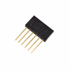 2.54mm 6 8 10 Arduino के लिए पिन हैडर कनेक्टर सोना चढ़ाना