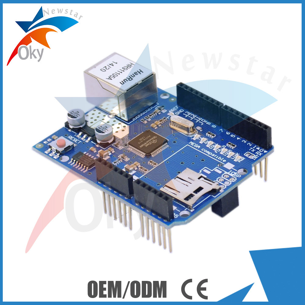 Arduino नेटवर्क विस्तार बोर्ड एसडी कार्ड के लिए ईथरनेट W5100 शील्ड