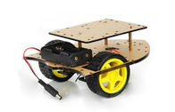 दो डिस्लेरेशन डीसी मोटर के साथ डबल लेयर रोबोट कार चेसिस