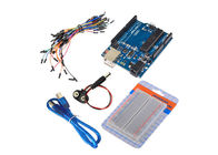 इलेक्ट्रॉनिक लर्निंग प्रोजेक्ट के लिए बैटरी स्नैप ब्रेडबोर्ड Arduino Uno R3 स्टार्टर किट