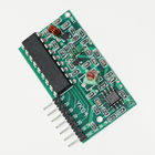 गोल्ड कलर 4 चैनल 315Mhz Arduino सेंसर मॉड्यूल आरएफ वायरलेस रिमोट कंट्रोल 58 * 38 * 13 मिमी