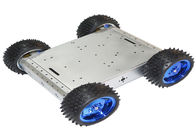 4WD चार व्हील Arduino स्मार्ट कार रोबोट ब्लैक एल्यूमिनियम मिश्र धातु क्रॉस - देश लाइन