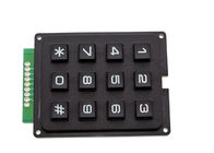 4 एक्स 3 मैट्रिक्स कीबोर्ड 12 कुंजी काले रंग 7 x 5.2 x 0.9 सेमी आकार प्लास्टिक सामग्री के साथ आकार