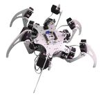Diy Arduino डीओएफ रोबोट सिल्वर शैक्षिक 6 पैर बायोनिक हेक्सापोड स्पाइडर