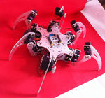 Diy Arduino डीओएफ रोबोट सिल्वर शैक्षिक 6 पैर बायोनिक हेक्सापोड स्पाइडर