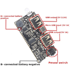 Arduino के लिए डुअल USB 5V 1A 18650 बैटरी चार्जर मॉड्यूल