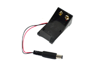 डीसी प्लग इलेक्ट्रॉनिक घटकों के साथ डीसी 9वी बैटरी बॉक्स धारक