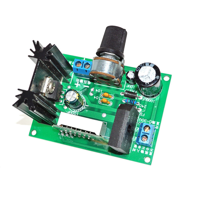Arduino पावर वोल्टेज नियामक के लिए LM317 सेंसर पावर मॉड्यूल + एलईडी वोल्टमीटर नीचे कदम