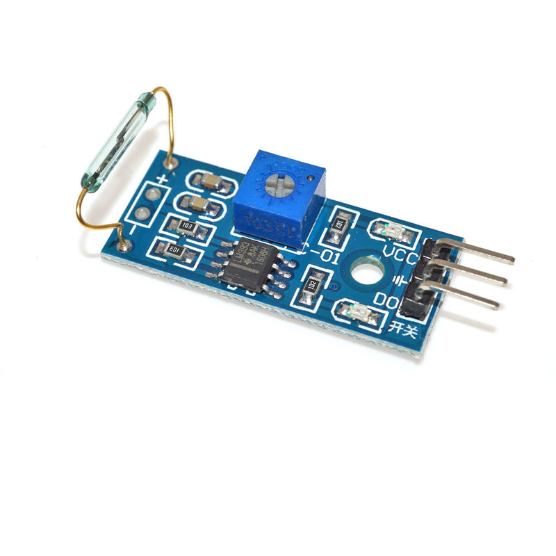 Arduino के लिए 1.5 एम रीड सेंसर मॉड्यूल चुंबकीय 3.3 वी -5 वी रीड स्विच सेंसर