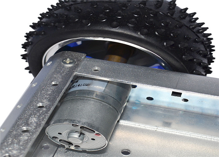 4WD चार व्हील Arduino स्मार्ट कार रोबोट ब्लैक एल्यूमिनियम मिश्र धातु क्रॉस - देश लाइन