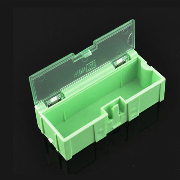 टिकाऊ ग्रीन एसएमडी स्टोरेज बॉक्स, प्लास्टिक इलेक्ट्रॉनिक घटक बॉक्स