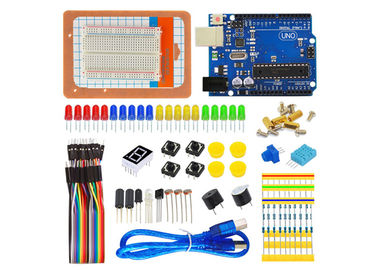इलेक्ट्रॉनिक Arduino परियोजना के लिए यूएनओ आर 3 ब्रेड बोर्ड के साथ DIY विज्ञान Arduino स्टार्टर किट
